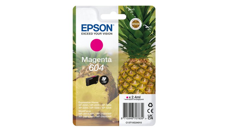 Epson Singlepack Magenta 604 Ink