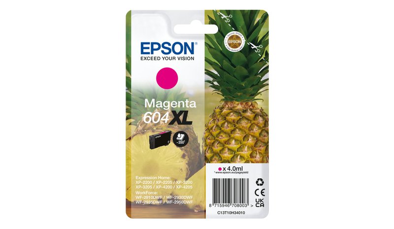 Epson Singlepack Magenta 604XL Ink