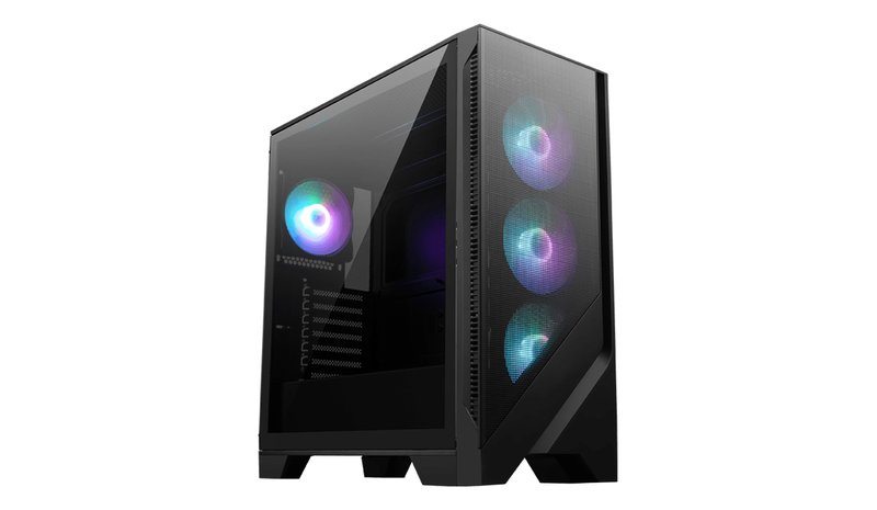 MSI MAG Forge 320R AIRFLOW Micro Tower Black, Transparent