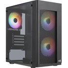Aerocool HEXFORMBKV2 Micro ATX PC Case 3 Fans FRGB Black