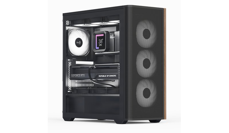 Aerocool D501A Midi Tower Black