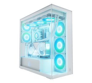 ARCTIC Xtender VG (White) Premium E-ATX PC Case with Vertical GPU Mounting
