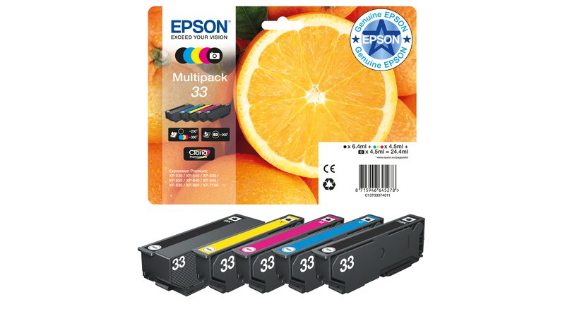 Epson Oranges 33 Claria Premium Multipack 5-colours Ink