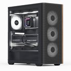 Aerocool D501A Midi Tower Black, Wood