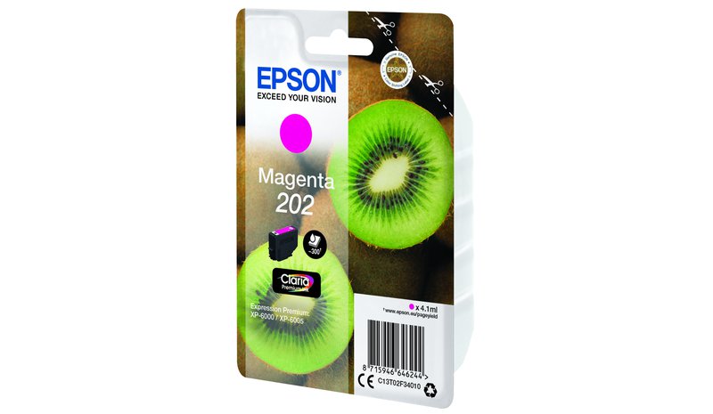 Epson Kiwi Singlepack Magenta 202 Claria Premium Ink