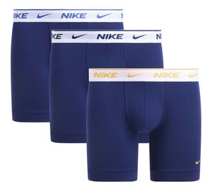 Nike Bokserit Essential Cotton Stretch 3-pack - Blue Graphite/Valkoinen