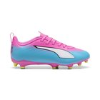 PUMA Ultra 6 Play FG/AG Showtime - Poison Pink/Valkoinen/Aurinkovirta/Sininen/Musta Lapset