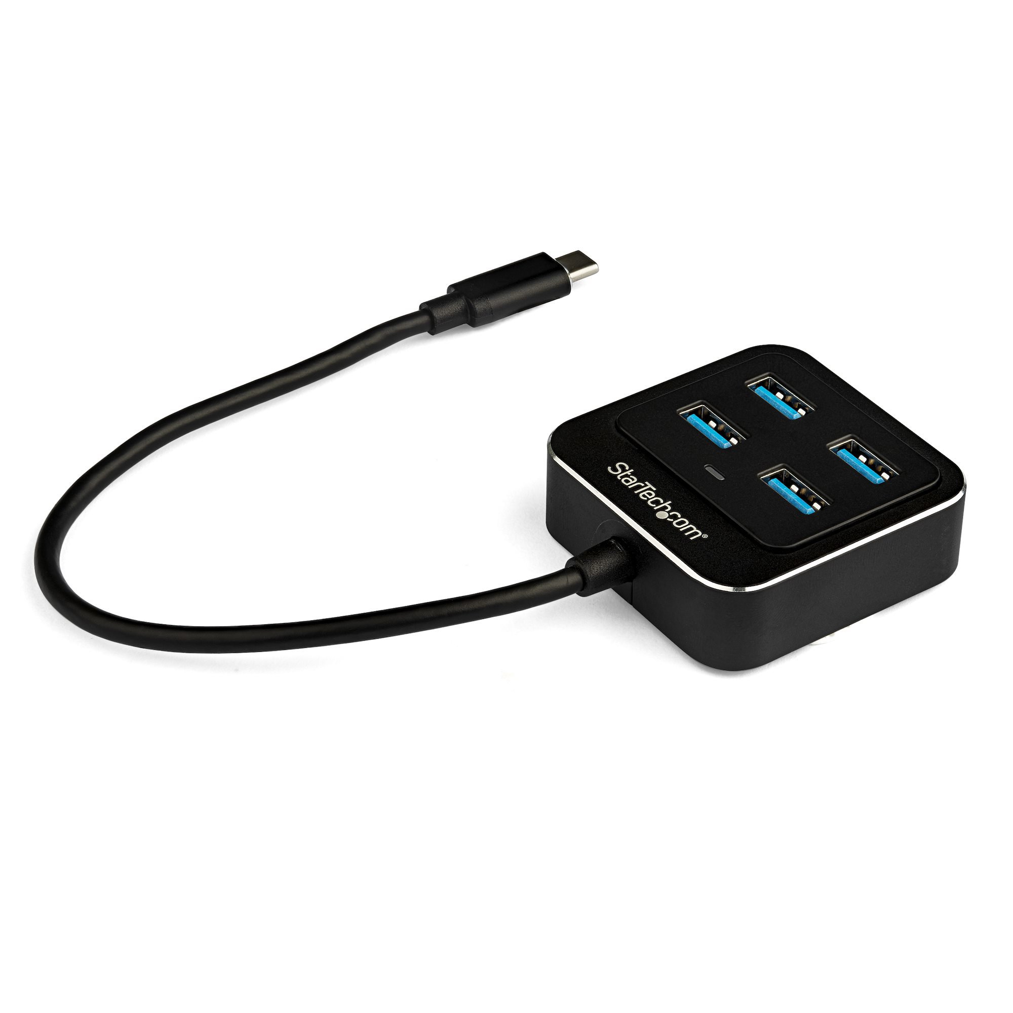 StarTech.com USB-C Hub 4-portti USB hub - 4 porttia - USB 3.2 - Musta