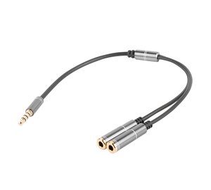 GENESIS A20 audio cable 0.2 m 3.5mm Black, Silver