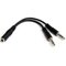 StarTech.com 3.5mm 4 Position to 2x 3 Position 3.5mm Headset Splitter Adapter - F/M – kuva 1