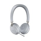 Yealink BH72 Headset Wired & Wireless Head-band Calls/Music USB Type-A Bluetooth Charging stand Light grey