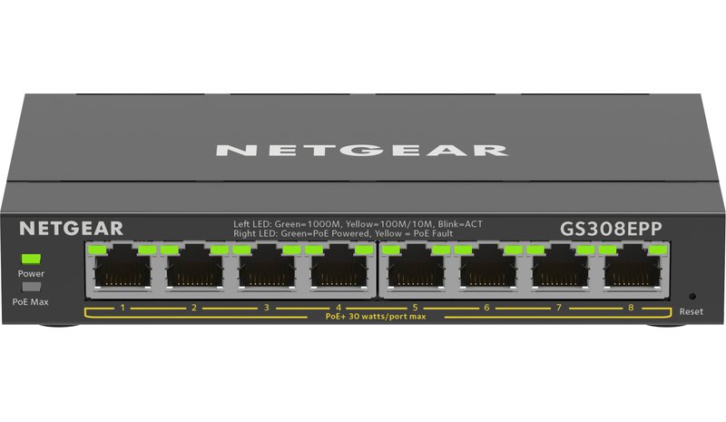 NETGEAR GS308EPP-100PES, kytkin
