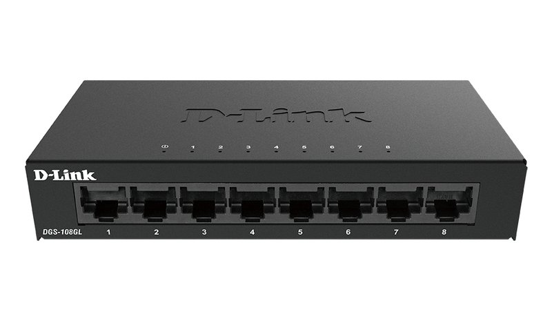 D-Link DGS-108GL/E, kytkin