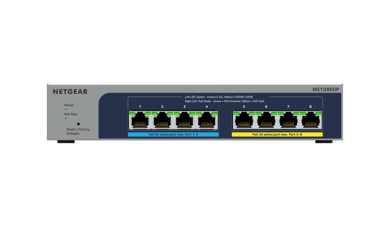 NETGEAR MS108EUP-100EUS, kytkin