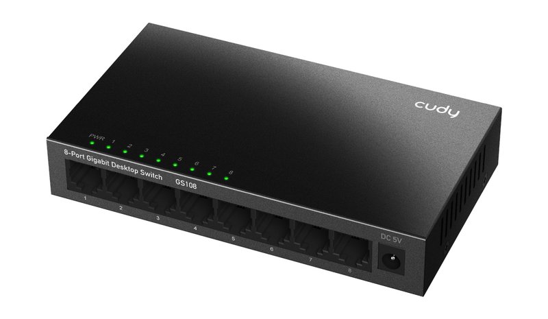 Cudy GS108, kytkin