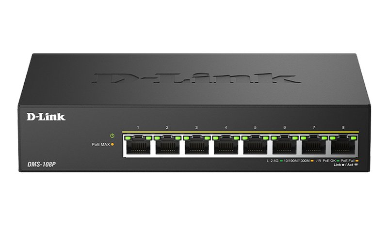 D-Link DMS-108P/E, kytkin