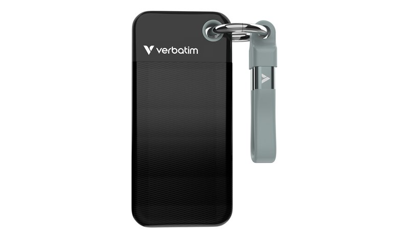 Verbatim Pocket SSD USB 3.2 Gen 2 1TB Black/Grey