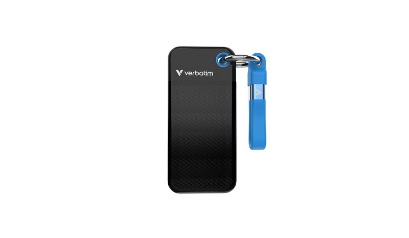 Verbatim Pocket SSD USB 3.2 Gen 2 1TB Black/Blue