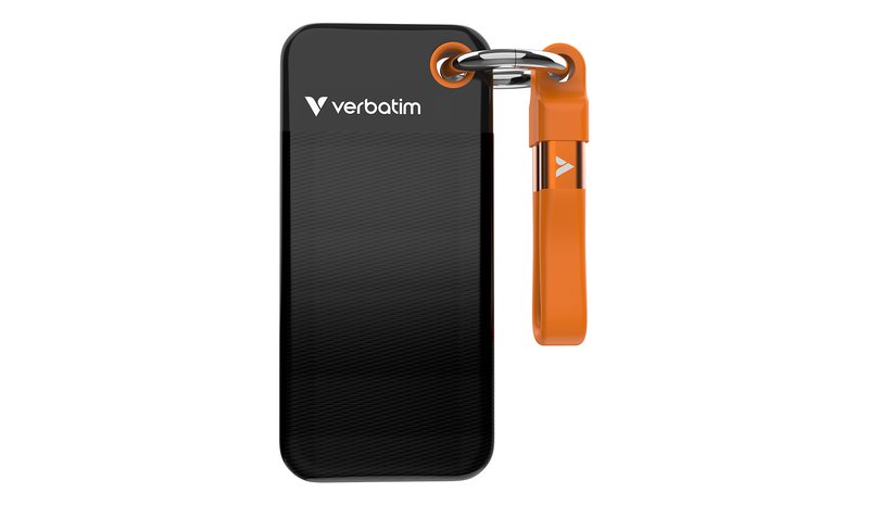 Verbatim Pocket SSD USB 3.2 Gen 2 1TB Black/Orange