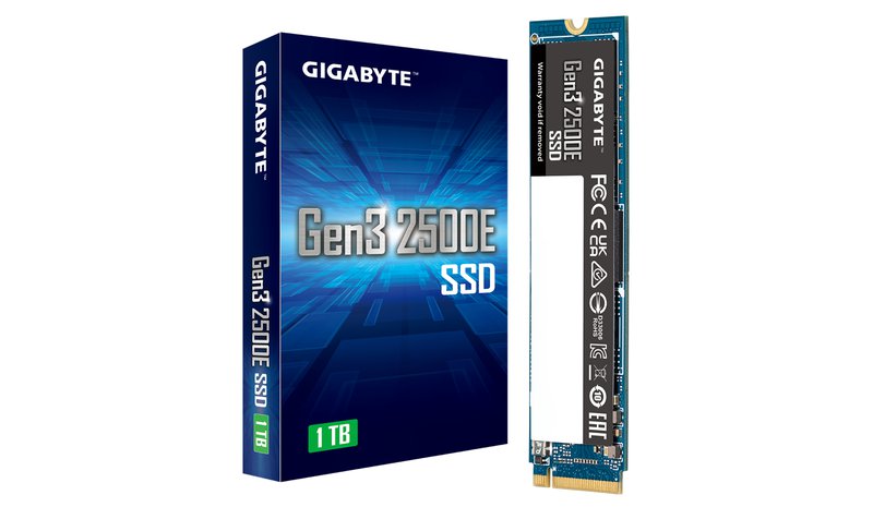GIGABYTE Gen3 2500E SSD 1TB M.2 PCI Express 3.0 NVMe 3D NAND