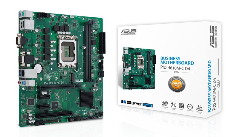 ASUS PRO H610M-C D4-CSM Intel H610 LGA 1700 micro ATX