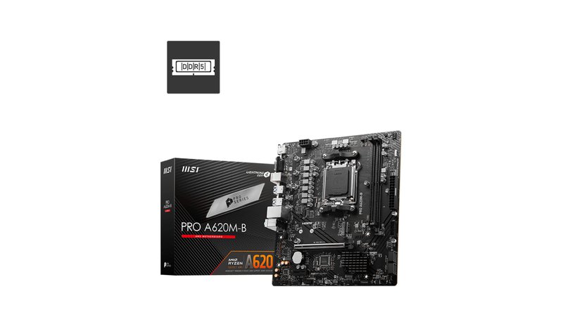 MSI PRO A620M-B motherboard AMD A620 Socket AM5 micro ATX