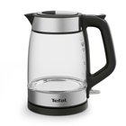 Tefal Glass Kettle KI605830 electric kettle 1.7 L 2200 W Black, Silver, Transparent