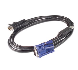 APC KVM USB Cable - 25 ft (7.6 m) KVM cable Black