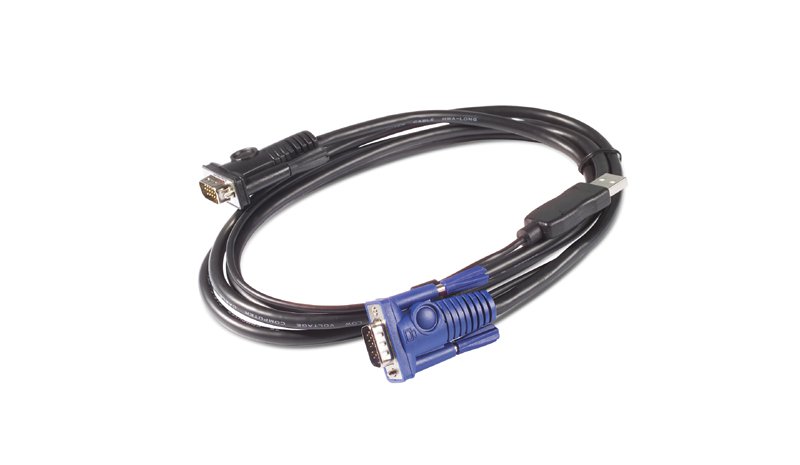 APC KVM USB Cable - 25 ft (7.6 m) KVM cable Black