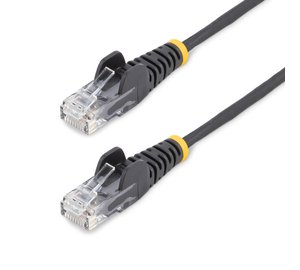 StarTech.com 0.5 m CAT6 Cable - Slim - Snagless RJ45 Connectors - Black