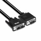 CLUB3D DVI-A TO VGA CABLE M/M 3m/ 9.8ft 28 AWG Black