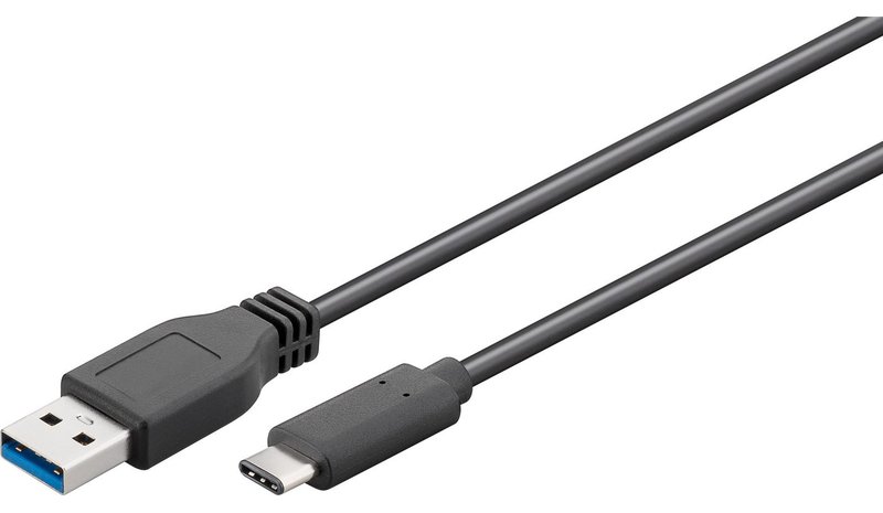 Microconnect USB3.1CA3 USB cable USB 3.2 Gen 1 (3.1 Gen 1) 3 m USB C USB A Black