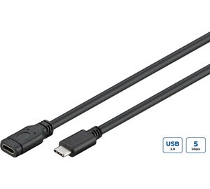 Microconnect USB3.1CC1.5EX USB cable USB 3.2 Gen 1 (3.1 Gen 1) 1.5 m USB C Black