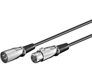 Microconnect XLRMF5 audio cable 5 m XLR Black