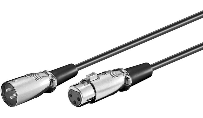 Microconnect XLRMF5 audio cable 5 m XLR Black