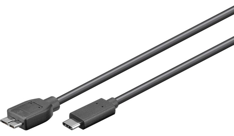 Microconnect USB3.1CAMIB3.06 USB cable USB 3.2 Gen 2 (3.1 Gen 2) 0.6 m USB C Micro-USB B Black