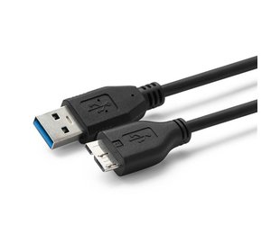 Microconnect USB3.0AB1MICRO USB cable USB 3.2 Gen 1 (3.1 Gen 1) 1 m USB A Micro-USB B Black