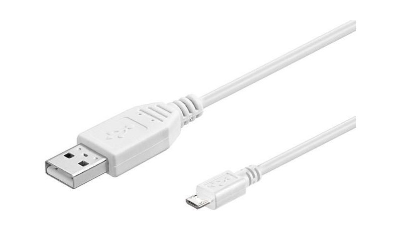 Microconnect USBABMICRO5W USB cable USB 2.0 5 m USB A Micro-USB B White
