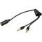 Microconnect AUDAL audio cable 0.4 m 2 x 3.5mm 3.5mm Black – kuva 1