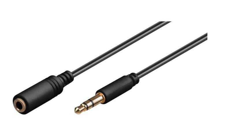 Microconnect AUDLG5G audio cable 5 m 3.5mm Black