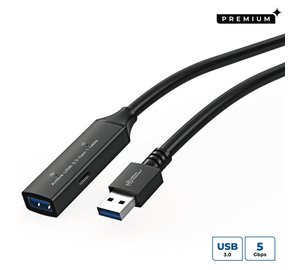 Microconnect USB3.0AAF5A USB cable USB 3.2 Gen 1 (3.1 Gen 1) 5 m USB A Black