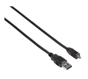 Hama USB 2.0 Cable, 1.8m USB cable USB A 0.48 Gbit/s Black