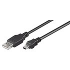 Microconnect USBAMB52 USB cable USB 2.0 1.8 m USB A Mini-USB B Black