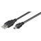 Microconnect USBAMB52 USB cable USB 2.0 1.8 m USB A Mini-USB B Black – kuva 1
