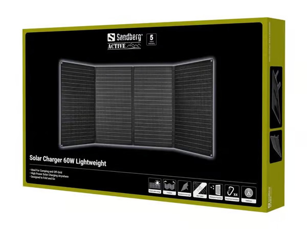 Sandberg Solar Charger 60W Lightweight