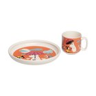 Moomin Arabia Muumit lastenastiasto Sateenvarjon alla