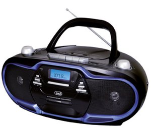 Trevi 057404 portable stereo system Digital 20 W AM, FM Black, Blue MP3 playback