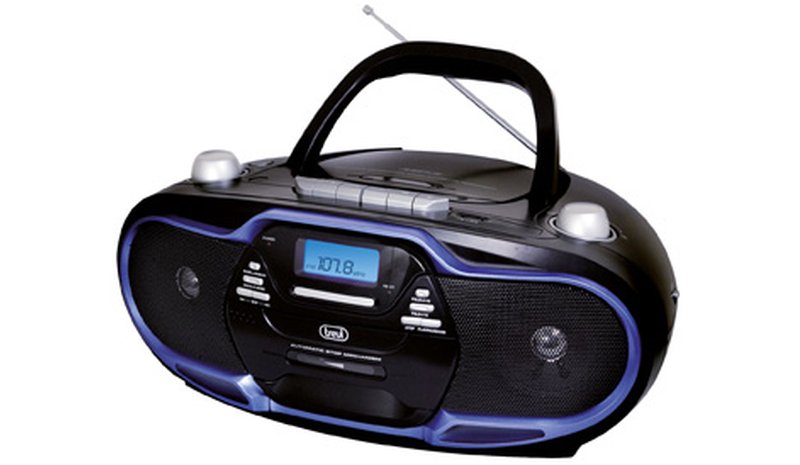 Trevi 057404 portable stereo system Digital 20 W AM, FM Black, Blue MP3 playback