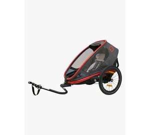 Hamax Outback One Reclining Pyöräkärry 2019, Red/Charcoal