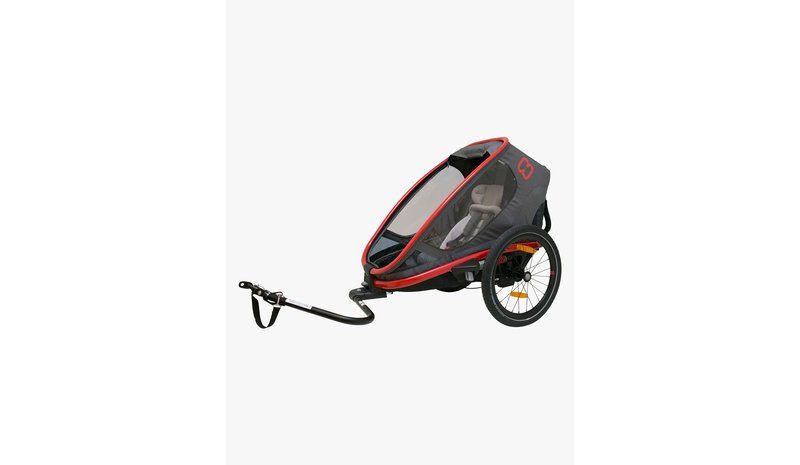 Hamax Outback One Reclining Pyöräkärry 2019, Red/Charcoal